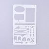 Plastic Reusable Drawing Painting Stencils Templates DIY-G027-F03-1