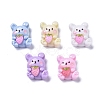 Opaque Cute Animal Resin Decoden Cabochons RESI-B024-02B-1