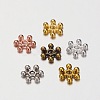 Snowflake Zinc Alloy Beads Spacers PALLOY-X0032-B-3