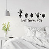 Rectangle with Word PVC Wall Stickers DIY-WH0228-120-3