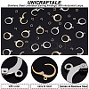 Unicraftale 80Pcs 2 Colors 304 Stainless Steel Leverback Earring Findings STAS-UN0038-39-5