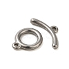 Non-Tarnish 304 Stainless Steel Toggle Clasps STAS-Q324-08P-2