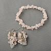 Gemstone Jewelry Sets: Earrings & Bracelets SJEW-JS00707-2