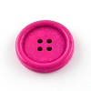 4-Hole Dyed Wood Buttons X-BUTT-R033-026-2