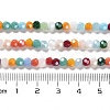 Electroplate Opaque Glass Beads Strands EGLA-A035-P4mm-HA01-4