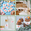 Leaf Paper Self Adhesive Mini Candy Bar Wrappers DIY-WH0604-012-6