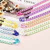 7Pcs 7 Colors Personalized Acrylic Curb Chain Necklace Sets NJEW-JN03515-2