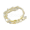 Natural White Shell Beads Strands SSHEL-H072-15-2