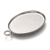 Non-Tarnish 304 Stainless Steel Pendant Cabochon Settings X-STAS-I176-04A-3