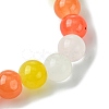 8mm Baking Painted Imitation Jade Glass Round Beaded Stretch Kids Bracelets for Girls Boys BJEW-JB10895-5