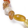 Natural Yellow Opal Bead Stretch Bracelets BJEW-K213-10-3