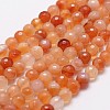 Natural Red Agate Beads Strands X-G-D840-34-8mm-1