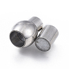 304 Stainless Steel Magnetic Clasps with Glue-in Ends STAS-D242-08P-C-2