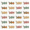 40Pcs 4 Colors Light Gold Plated Alloy Pendants ENAM-CJ0002-77-1