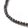 Natural Black Spinel Beads Stretch Bracelet for Women BJEW-JB07420-02-2