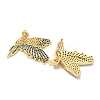 Rack Plating Brass Micro Pave Cubic Zirconia Pendants KK-K293-32G-2