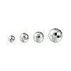 Faceted Round Plated Acrylic Beads PACR-YW0001-21-2