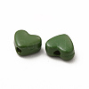 Heart Spray Painted Alloy Beads FIND-G053-01N-3