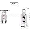 Unicraftale 304 Stainless Steel Folding Crimp Ends STAS-UN0005-69-2