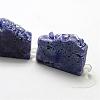 Electroplated Natural Druzy Crystal Beads Strands G-N0257-01-3