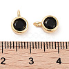 Brass Micro Pave Cubic Zirconia Charms KK-C051-38G-01-3