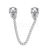 Rack Plating Alloy European Dangle Charms MPDL-N039-228P-3