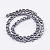 Non-magnetic Synthetic Hematite Beads Strands G-P341-07F-6x3mm-2
