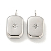 304 Stainless Steel Pendants STAS-L278-017P-1