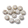 Crystal AB Rhinestone European Alloy Beads Fit Charm Bracelets To Make Jewelry X-CPDL-H999-18-2