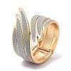 Sparkle Wings Wrap Alloy Cuff Bangles BJEW-C058-05G-01-1