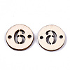 Unfinished Natural Poplar Wood Links Connectors WOOD-S045-138A-6-2