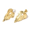 Rack Plating Brass Stud Earrings EJEW-B062-25G-2