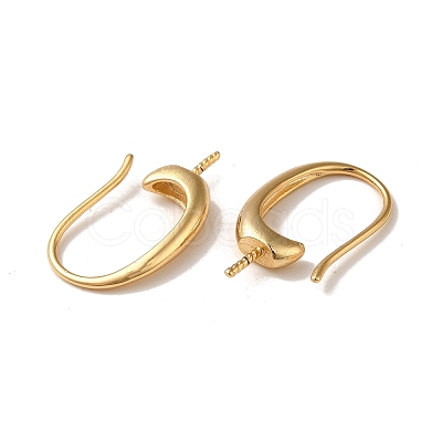 Rack Plating Brass Earring Hooks KK-G480-09LG-1