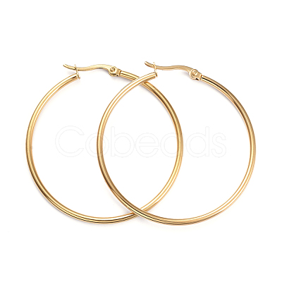 201 Stainless Steel Big Hoop Earrings EJEW-I245-20E-1