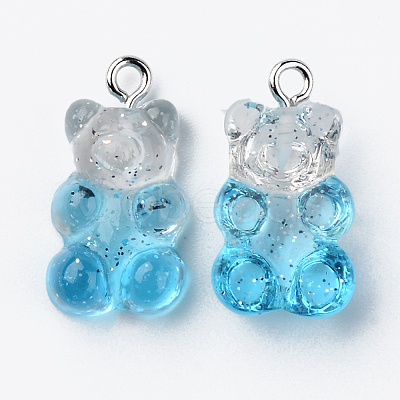 Transparent Resin Pendants RESI-R429-31-1