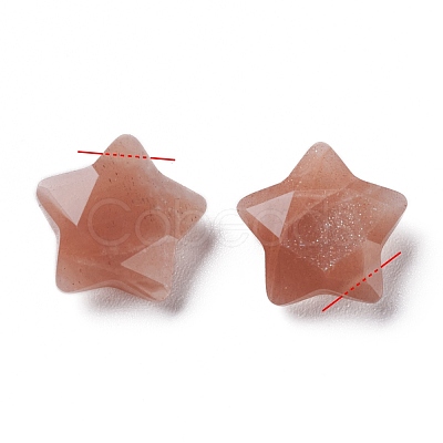 Natural Sunstone Charms G-H241-04B-1