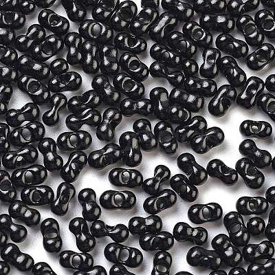 Baking Paint Glass Seed Beads SEED-A033-04A-1