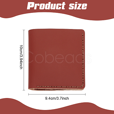 DIY Leather Men's Wallet Making Kits DIY-WH0349-228B-1