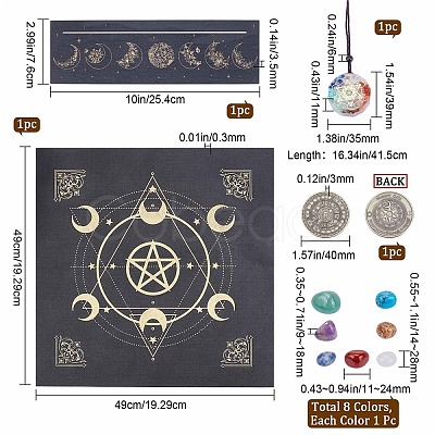 CRASPIRE DIY Tarot Divination Kits DIY-CP0007-44-1