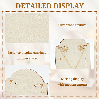 Wooden Earring Display Stands EDIS-WH0016-064C-1