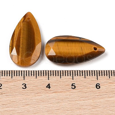 Natural Tiger Eye Pendants G-M440-01D-1