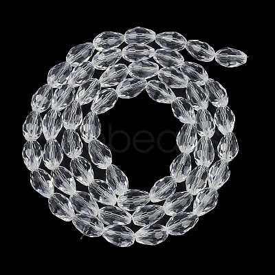 Transparent Glass Beads Strands EGLA-N013-T8mm-D01-1