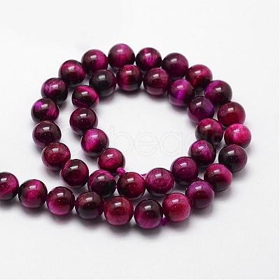 Natural Tiger Eye Bead Strands G-D840-54-6mm-04-1