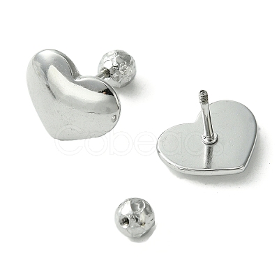 Non-Tarnish 304 Stainless Steel Ear Studs EJEW-Q801-01P-1