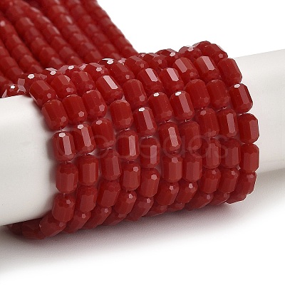 Opaque Glass Beads Strands GLAA-G112-04J-1