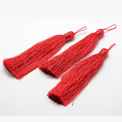 Nylon Tassel Big Pendants AJEW-P044-09-1