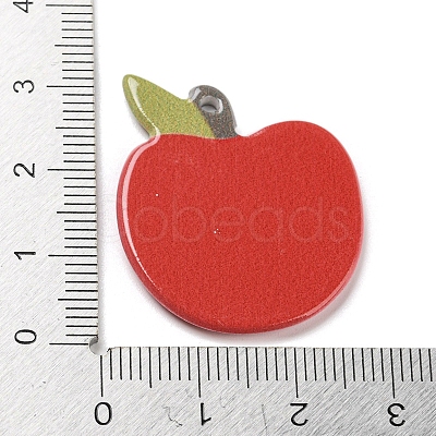 Study Style Opaque Acrylic Sided Pendants MACR-D027-03B-1