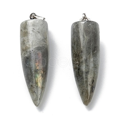 Natural Labradorite Pointed Pendants G-D040-01P-B04-1