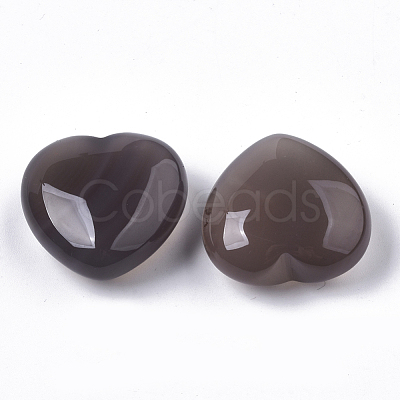 Natural Grey Agate Healing Stones G-R418-24-1-1