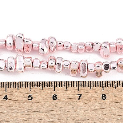 Baking Paint Electroplated Synthetic Non-magnetic Hematite Beads Strands G-H072-D01-01B-1